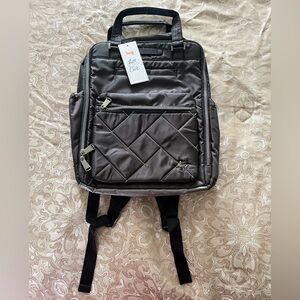 NWT! Lug Voyager Backpack in Black Ice Pop Stitch
